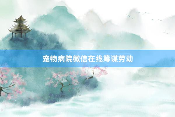 宠物病院微信在线筹谋劳动